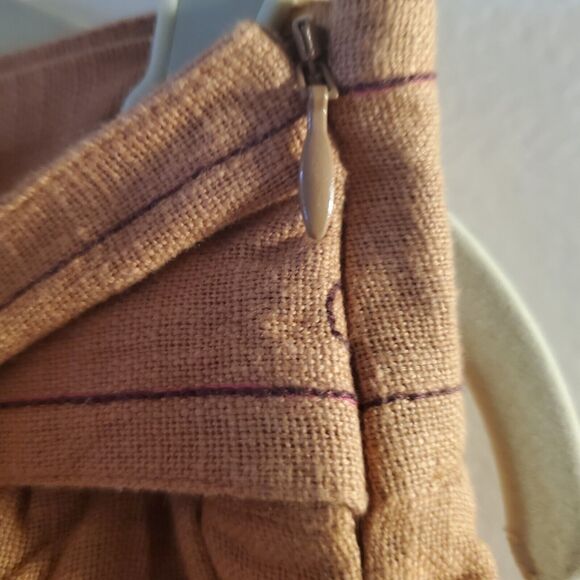 Anthropologie Meghan Embroidered Pocketed Wrap Mini Skirt US Size 10 Boho Indie - Picture 9 of 16